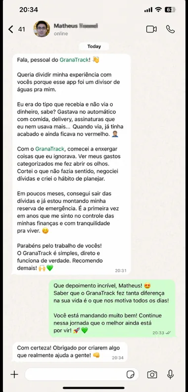 Depoimento de cliente 5