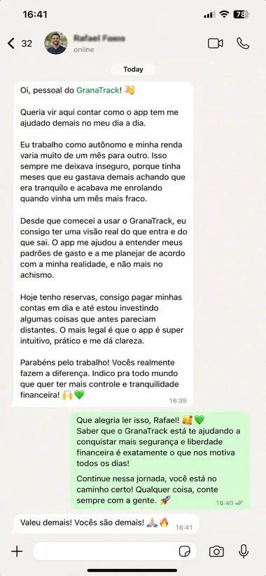 Depoimento de cliente 7