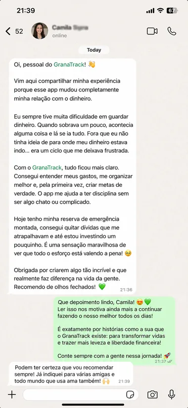 Depoimento de cliente 8